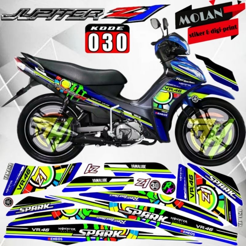 2013-2019 Jupiter Z1 Variation Striping Sticker Decal | ดาวพฤหัสบดี อาร์ซี รูปลอก | ตํานาน Decal 115