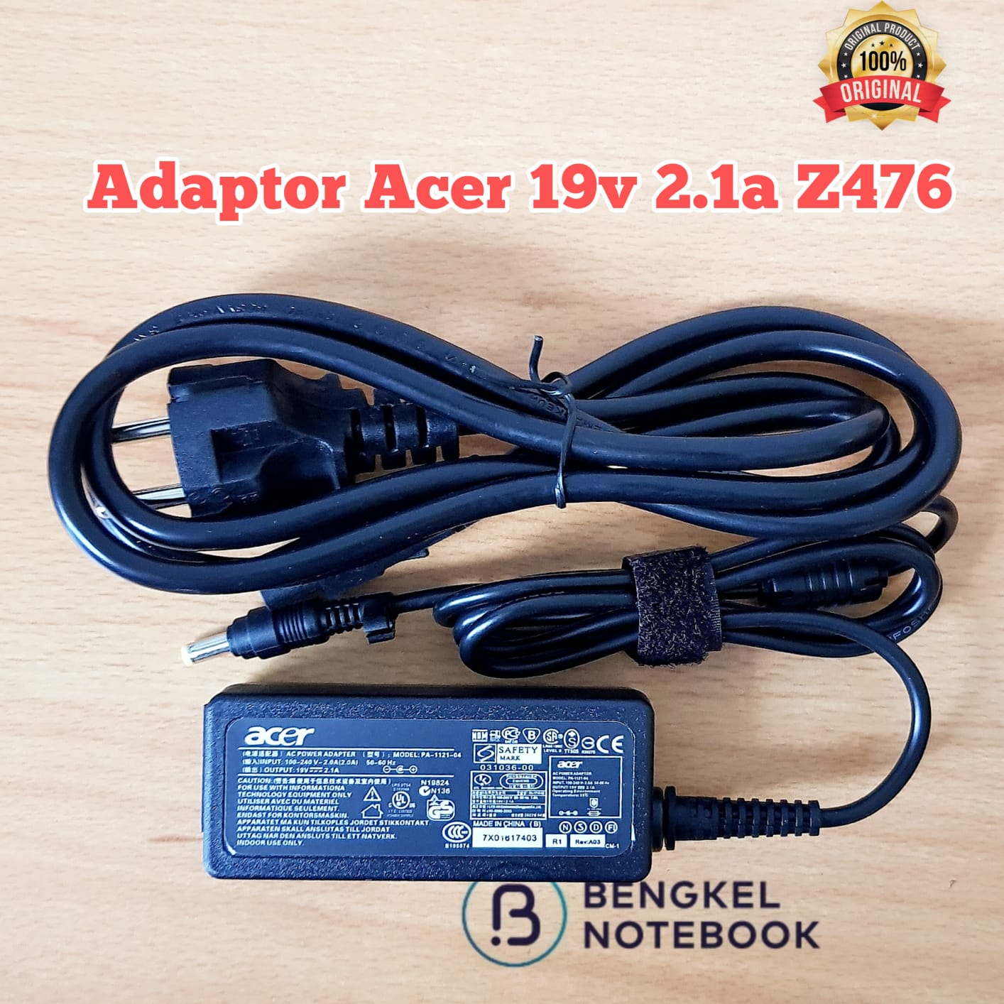 อะแดปเตอร์ Acer 19v 2.1a Z476 4.8*1.7MM