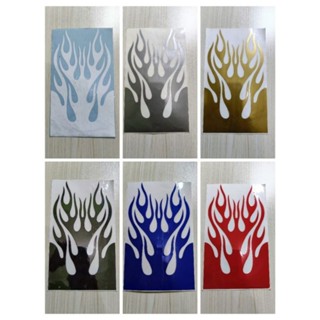 สติ๊กเกอร์ติดบังโคลน motif ลิ้นไฟ สติ๊กเกอร์บังโคลนชนเผ่าไฟ