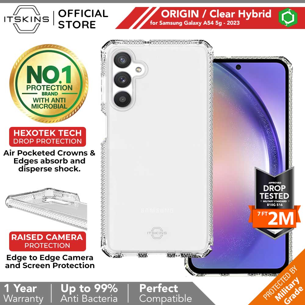 ORIGINAL ITSKINS Origin Clear Case SAMSUNG Galaxy A54 5G - เคสระดับพรีเมียม