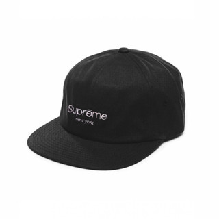 หมวกแก๊ป Supreme - โลโก้คลาสสิก สีดํา