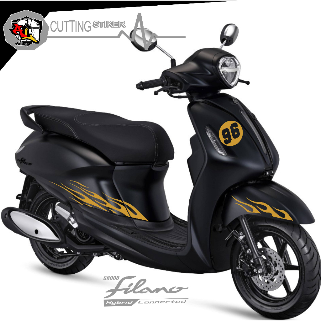 สติ๊กเกอร์ตัด/227 FILANO/GRIN FILANO STRIPING/GRIN FILANO STICKER/LOGO STRIPING/FIRE LOGO STICKER/CU