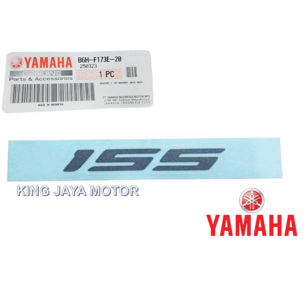 สติ๊กเกอร์ 155 NEW NMAX สีขาว ORIGINAL YAMAHA B6H-F173E-20