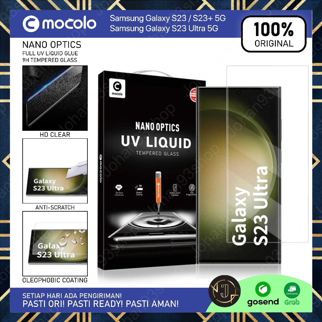 กระจกนิรภัย UV Samsung Galaxy S23 Ultra Plus 5G MOCOLO Nano Optics