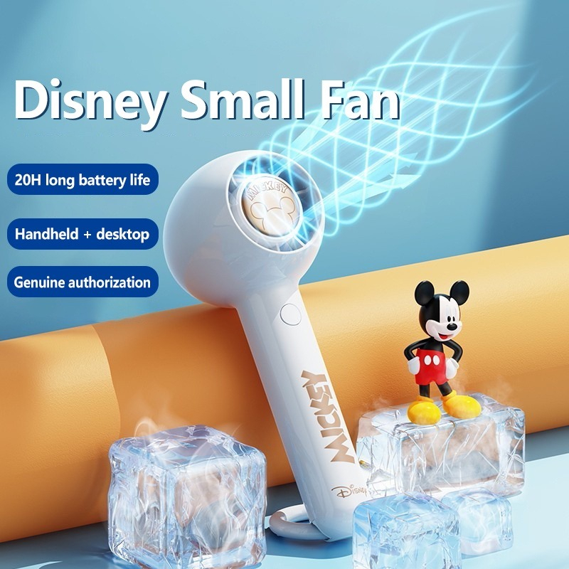 Disney BP533 mini usb Fan แบบพกพามือถือราคาถูกน้ําหนักเบายาวนานพลังงานแบตเตอรี่