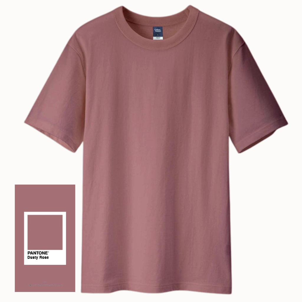 เสื้อยืดพื้นฐาน - DUTY ROSE [ COTTON COMBED 30S OEKO-TEX ] | เสื้อยืดสีพื้น - คอตตอนวอลนัท |
