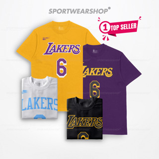 เสื้อยืดบาสเก็ตบอล ลาย LA Lakers Los Angeles Lakers Lebron James NBA NO 6 Edition สําหรับผู้ชาย และผู้หญิง