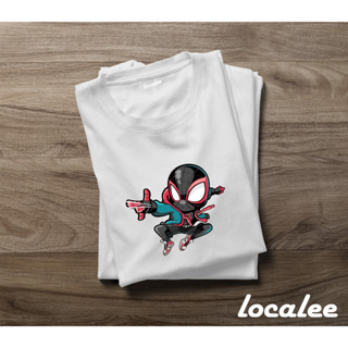 เสื้อยืด พิมพ์ลาย Marvel SPIDERMAN MILES MORALES SPIDERMAN ACROSS THE SPIDER VERSE KAOS