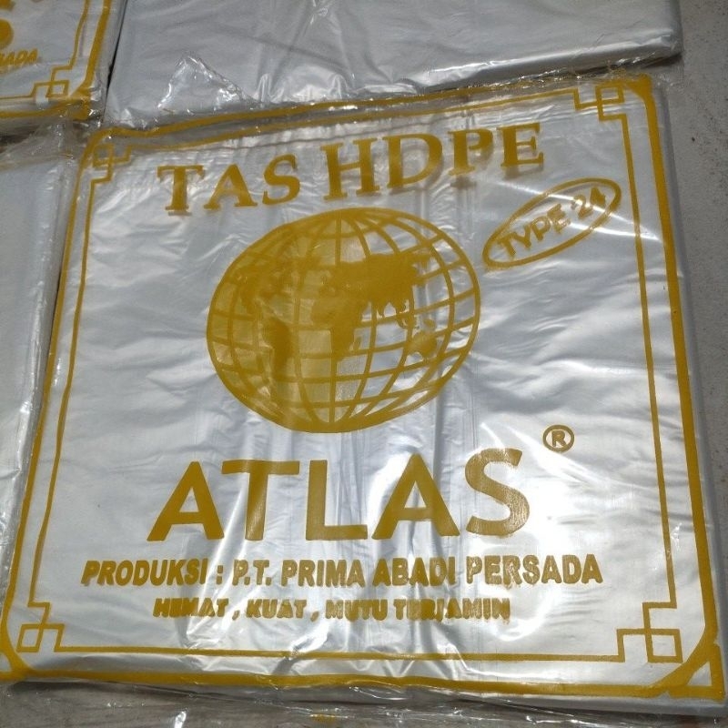 Atlas type24 ถุงพลาสติก HDPE บรรจุ 50 แผ่น