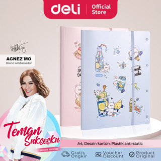 Deli ชั้นวางหนังสือ เอกสาร ขนาด A4 30 40 60 ช่อง ลายการ์ตูน PQ31X