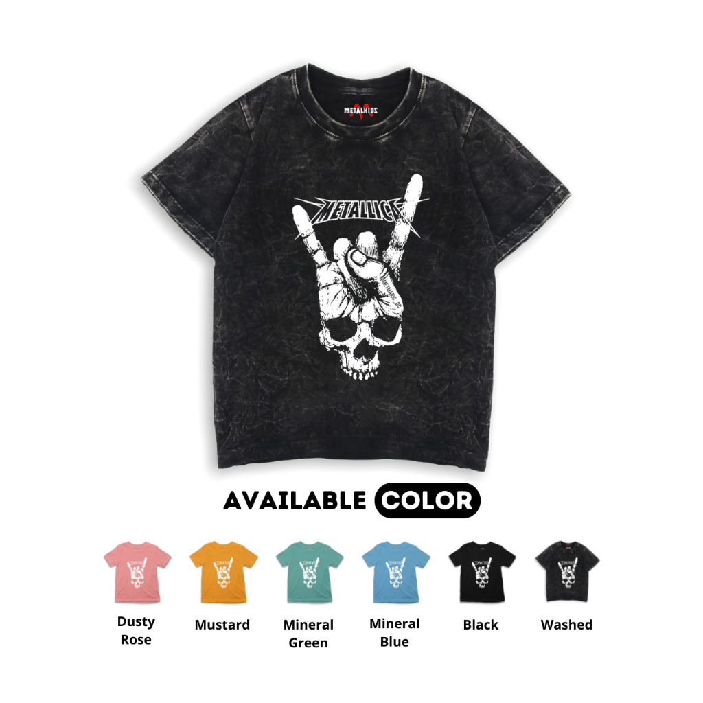 METALKIDS KIDS BAND T-SHIRT “METALLICA” WASHED KIDS T-SHIRT | MTL-22