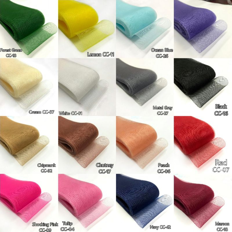 10 YARD & 25 YARD - 5 CM / SOFT HARDNET / YURE เทปตาข่ายแบบนุ่ม | ผมม้า