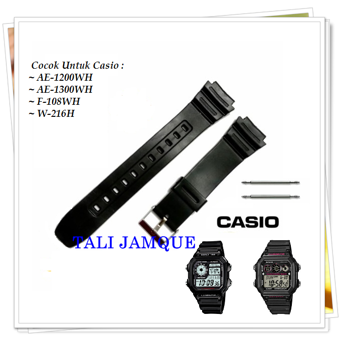 สําหรับ Casio AE-1200WH AE-1300WH F-108WH W-216H 1200 1300 AE-1200 AE-1300 F-108 W-216 Bonus Springb
