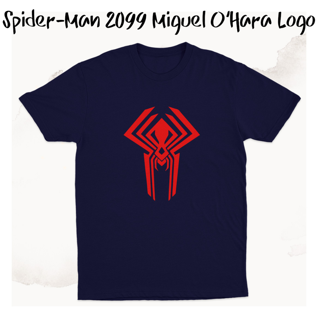 เสื้อยืด Spider-Man 2099 โลโก้ Miguel OHara ข้าม Spider-Verse K0307