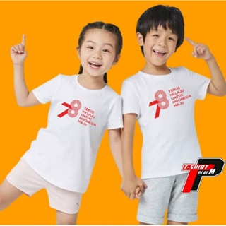 เสื้อยืด ลาย Indonesian 78th Independence สําหรับเด็ก