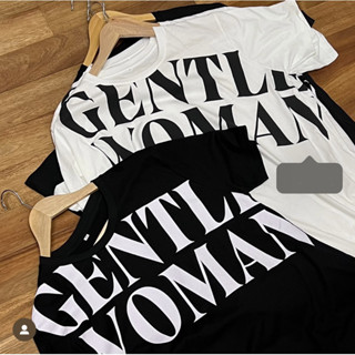 เสื้อยืด พิมพ์ลาย HITAM PUTIH Gentle WOMAN BLACK WHITE l BAJU KAOS THAILAND BKK BANGKOK OVERSIZE HYPEBEAST สีดํา สีขาว สําหรับผู้หญิง