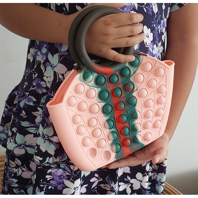 กระเป๋า Pop it กระเป๋าโท้ต pop it สําหรับเด็กระดับพรีเมียม