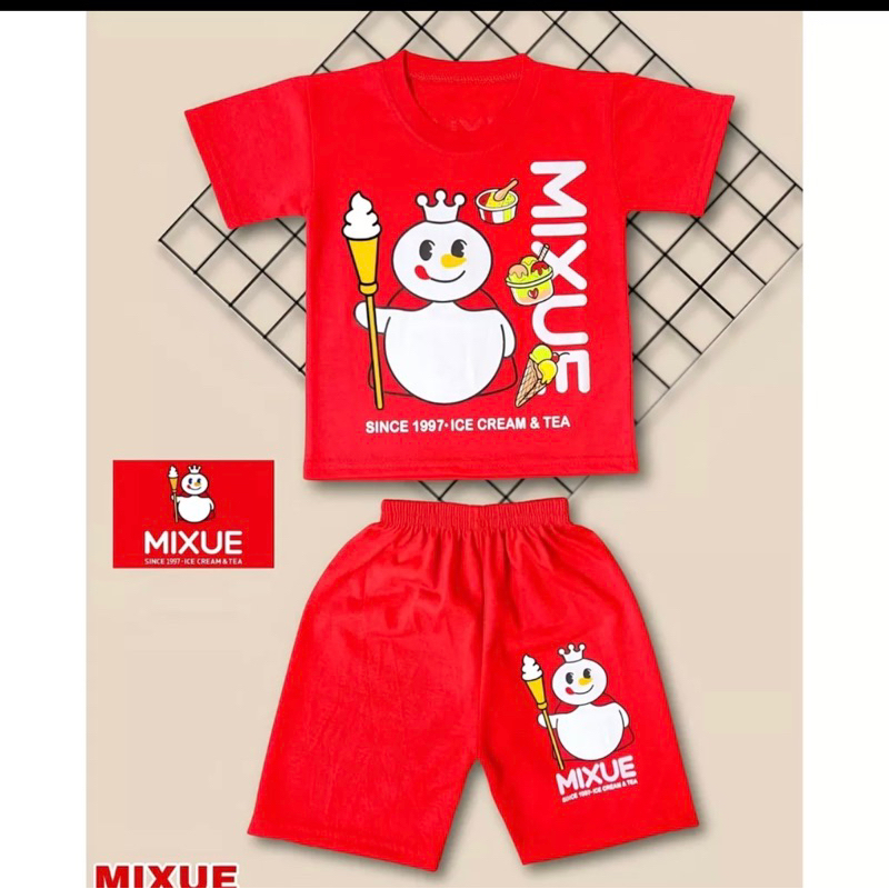 CHILDRENS ชุดเสื้อยืดและกางเกงขาสั้น MIXUE CHILDRENS SET 1-5 ปี