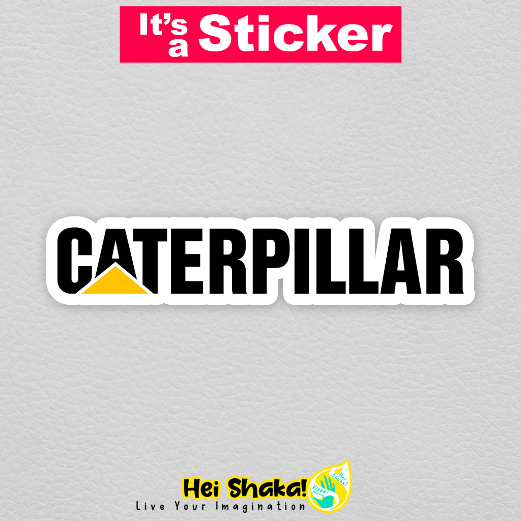 Heishaka Black Caterpillar Sticker สติ๊กเกอร์ไวนิลกันน้ํา