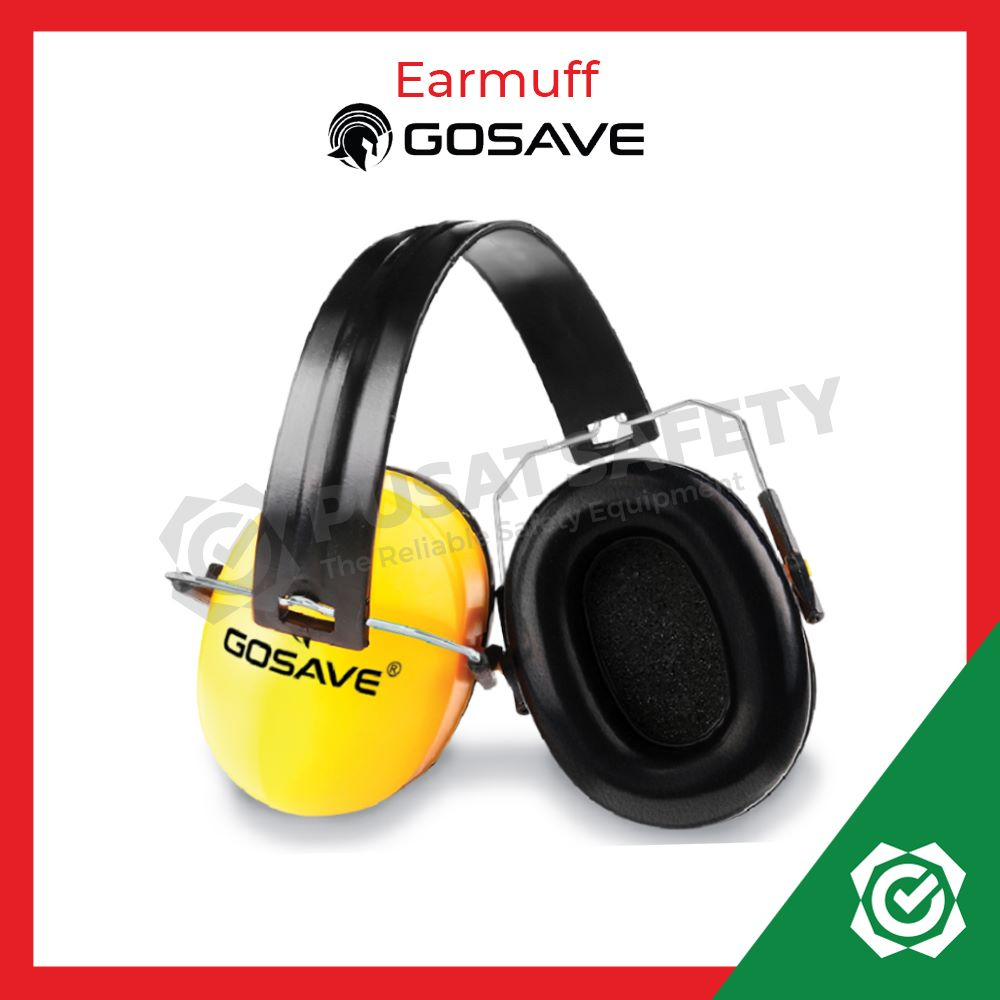 Earmuff Safety Pro Series 28 dB Gosave ที่ปิดหูกันหนาวหมวกกันน็อค