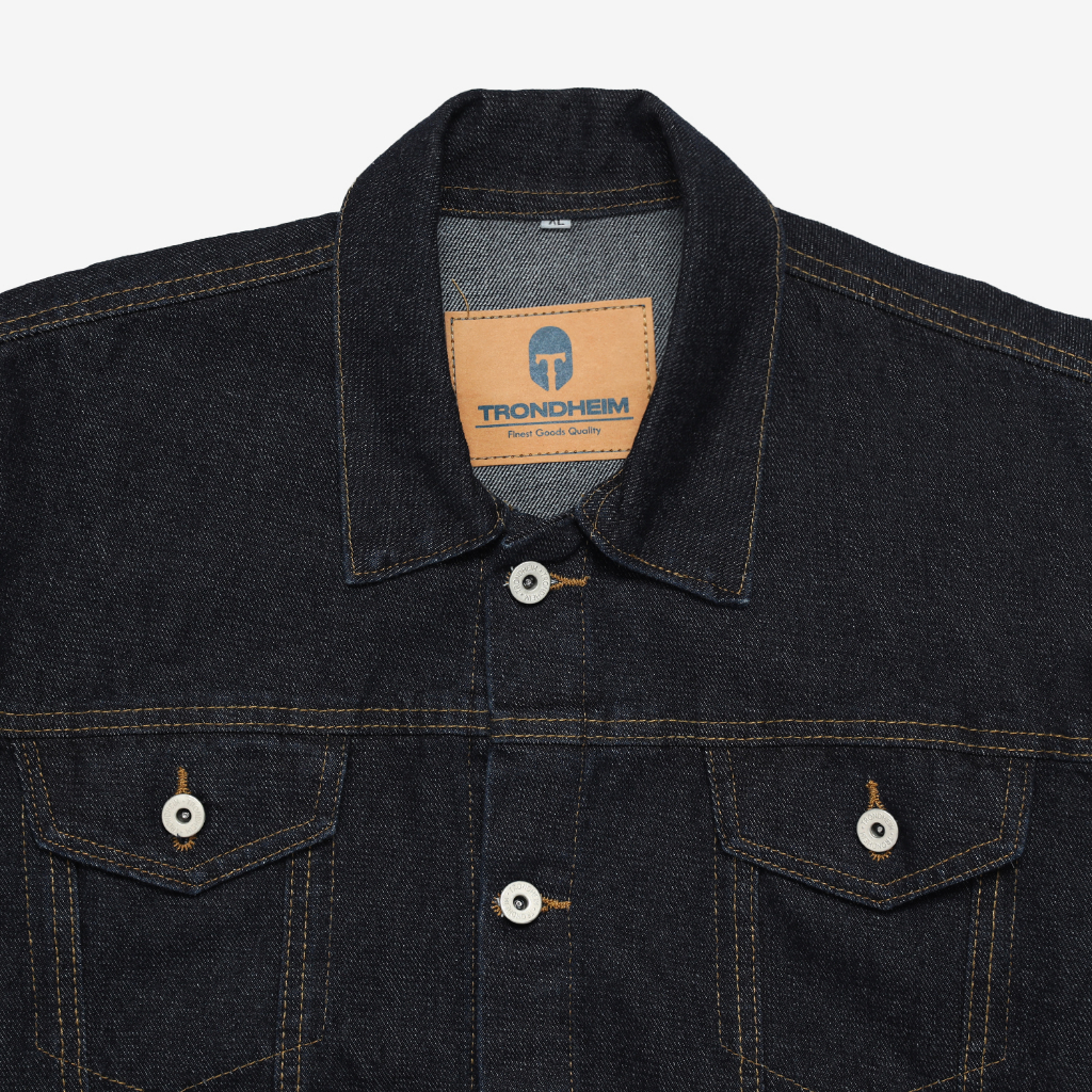 TRINDHEIM WAREHOUSE CLEARANCE JEANS DENIM JACKET MAZELO BLUEBLACK