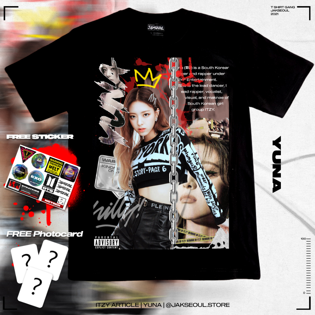 เสื้อยืด Itzy Yuna โดย Jakseoul