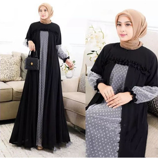 Gamis TERBARU GISELA DRESS AF SIZE M L XL XXL Material SHAKILA Sogan BABYDOLL MIX TILE GAMIS Women POLOS สีดํา กองทัพเรือร่วมสมัย JUMBO Get GAMIS ผู้หญิง ไม่มี HIJAB | ชุดเดรสเชิญชาวมุสลิม สไตล์เกาหลี สําหรับผู้หญิง