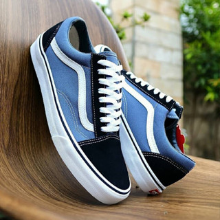 รองเท้าผ้าใบ Vans Oldskool สีดํา สีขาว สําหรับผู้ชาย และผู้หญิง