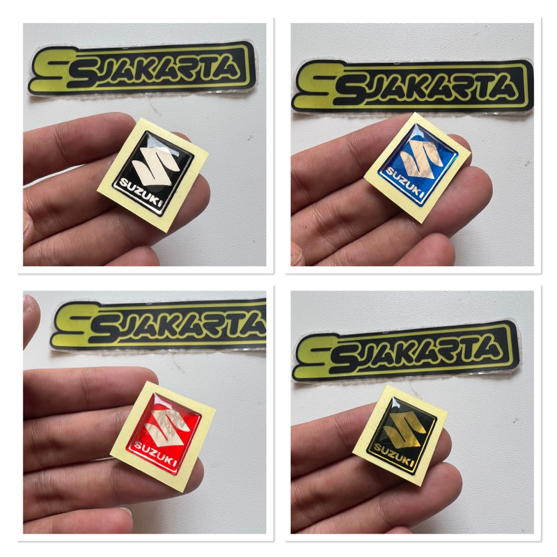 สติ๊กเกอร์ SUZUKI SPIDO EMBLEM SUZUKI LOGO EMBLEM STICKER RAISED BOX