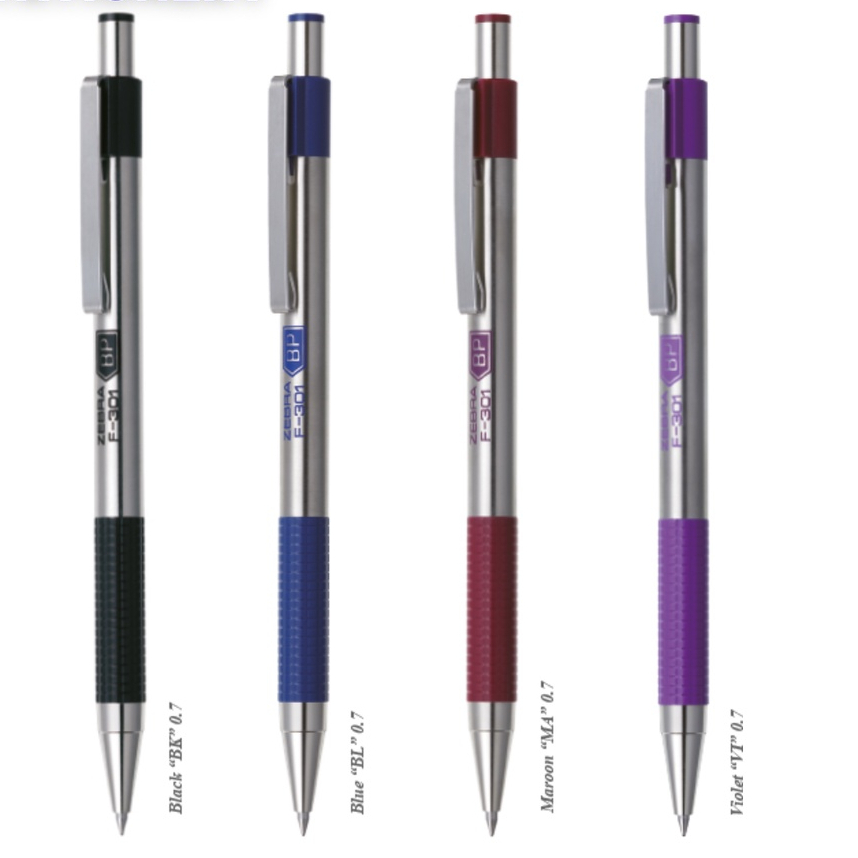 ปากกา Zebra Ball F-301 ปากกายาว