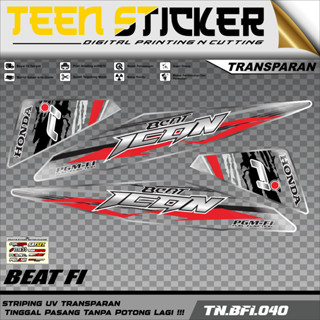 Beat FI 2012-2016 สติกเกอร์ ลายโลโก้ HONDA BEAT FI 2012-2016 RACING 040