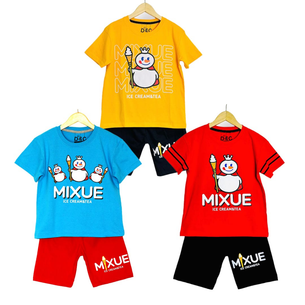 D&C Mixue ชุดสูทเด็กผู้ชาย อายุ 2-10 ปี ทําจากผ้าฝ้ายหวี