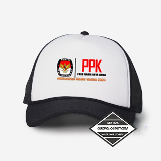 Ppk-kpu หมวกตาข่าย สีดํา สีขาว ทุกขนาด ประเภท 5 สําหรับผู้ชาย และผู้หญิง