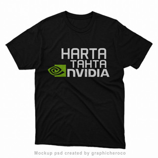 เสื้อยืดแขนสั้น NVIDIA HARTA TAHTA ขนาดใหญ่ พร้อมส่ง