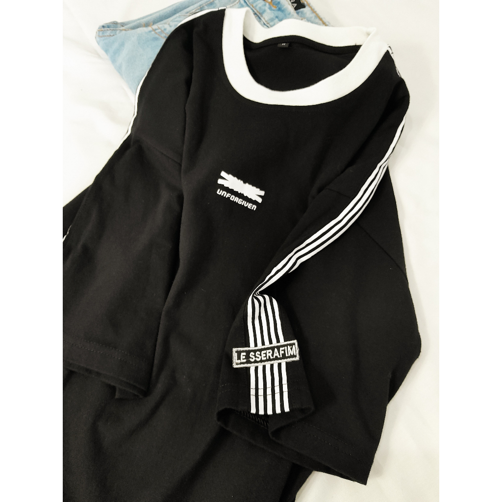 Le sserafim เสื้อยืดโอเวอร์ไซส์/ เสื้อยืดกีฬา le sseraffim/ fanmade เสื้อยืด le sseraffim