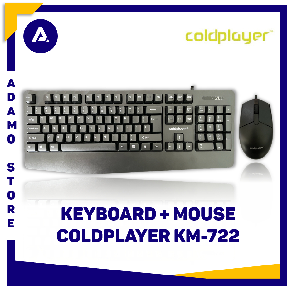 Coldplayer KM-722 USB Office Keyboard Mouse Combo