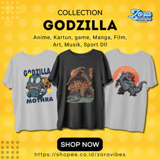 เสื้อยืด พิมพ์ลาย Kaiju GODZILLA KING OF MONSTER JAPAN สไตล์ญี่ปุ่น