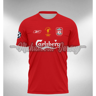 เสื้อกีฬาแขนสั้น ลายทีม Liverpooll ทีมเหย้า 2005