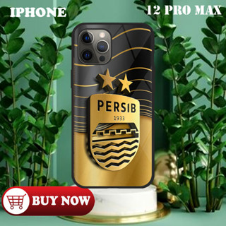 [CS02] เคสโทรศัพท์มือถือ ลายกลิตเตอร์ สําหรับ Iphone 12 PRO MAX | เคส Hp เคลือบเงา | Persib Motif