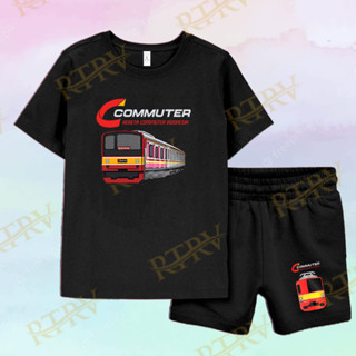 ชุดเสื้อยืด ลาย Commuter Train สําหรับเด็ก