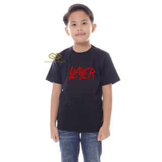 เสื้อยืด ลายวง SLAYER Music สําหรับเด็กอายุ 1-12 ปี