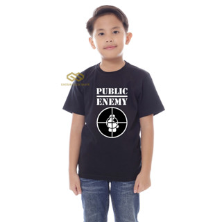 เสื้อยืด พิมพ์ลาย BAND PUBLIC ENEMY Music สําหรับเด็กอายุ 1-12 ปี