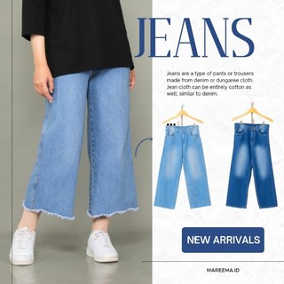 Celana Jeans Wanita Kulot Panjang Jumbo Terbaru Kekinian