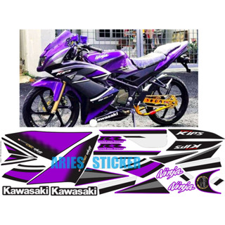 สติกเกอร์ NINJA RR 150 30TH สีม่วง