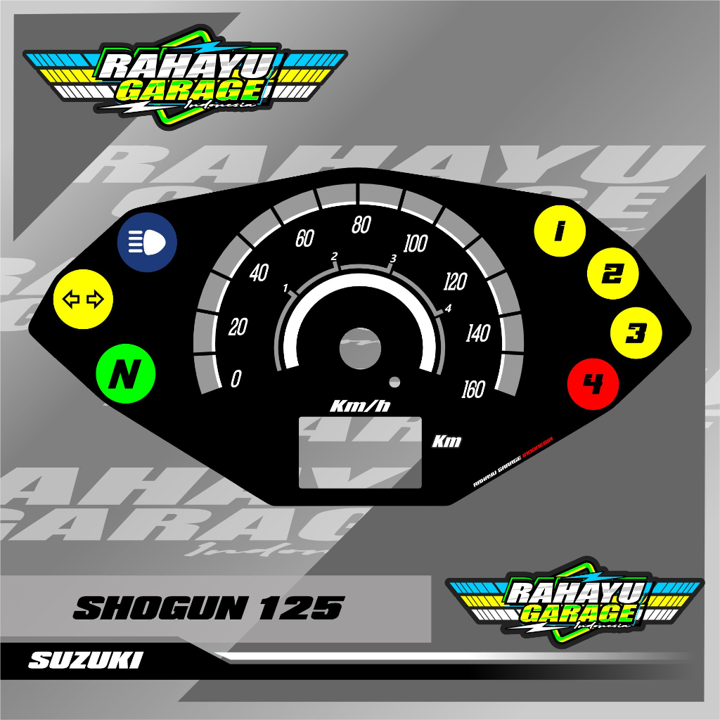 โชกุน 125 SPEEDOMETER CUSTOM PANEL SHOGUN 125