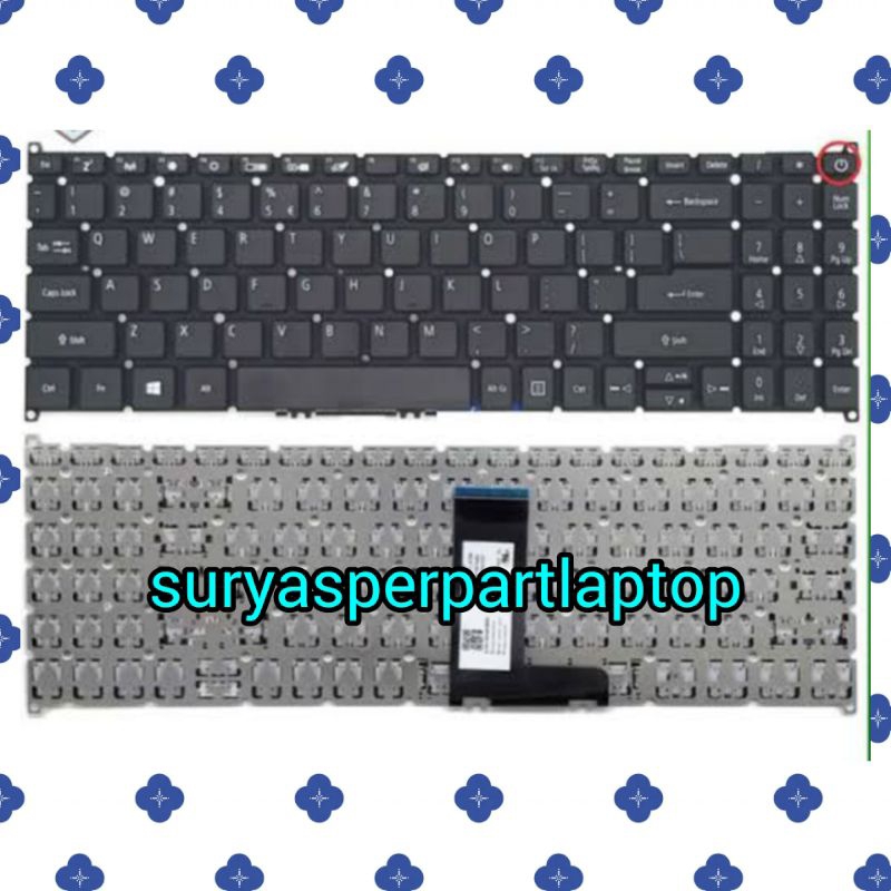 TOMBOL KEYBOARD ACER A315 A315-41 A315-31 A315-51 A315-53 ON OFF BUTTON