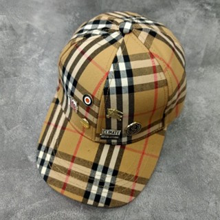 หมวกเบสบอล นําเข้า ลายโลโก้ Burberry สําหรับผู้ชาย และผู้หญิง