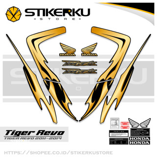 สติกเกอร์ TIGER 2000 REVO TIGER REVO TIGER REVO TIGER 2000 TIGER NEW HONDA TIGER REVO HONDA Sticker POLET ดีไซน์ใหม่ TIGER REVO Stickerkudecall MOTIF 13