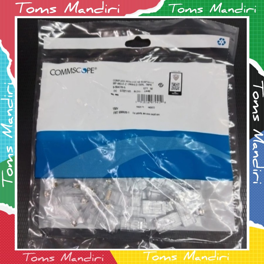 ขั้วต่อ RJ-45 AMP Cat 5 (COMMSCOPE) Made in USA Original