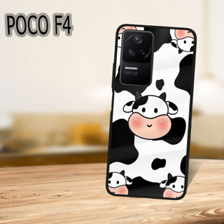 [OR38] เคสโทรศัพท์มือถือ ลายวัวน่ารัก แต่งกลิตเตอร์ สําหรับ Xiaomi Poco F4 | เคส Xiaomi Poco F4 Hp | เคสร่วมสมัย คุณภาพดี | Xing ทุกร้าน